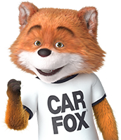 CARFAX Canada’s mascot, CAR FOX, fist-pumping in celebration.